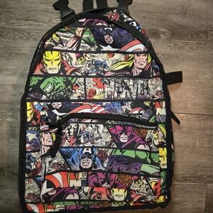 Marvel Comic Print reverisble‎ Backpack-- please read